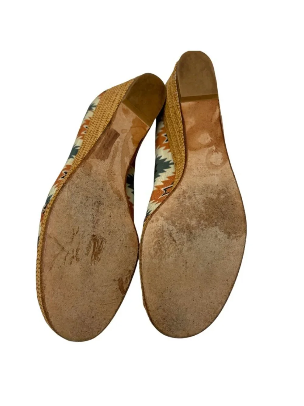 Stuart Weitzman Theodora & Callum Espadrilles Womens 8.5 Shoes Wedges Southwest